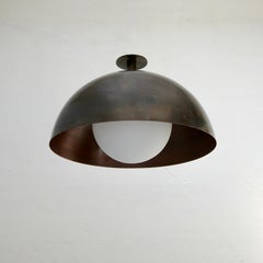 Large LUdome Copper Flush Mount