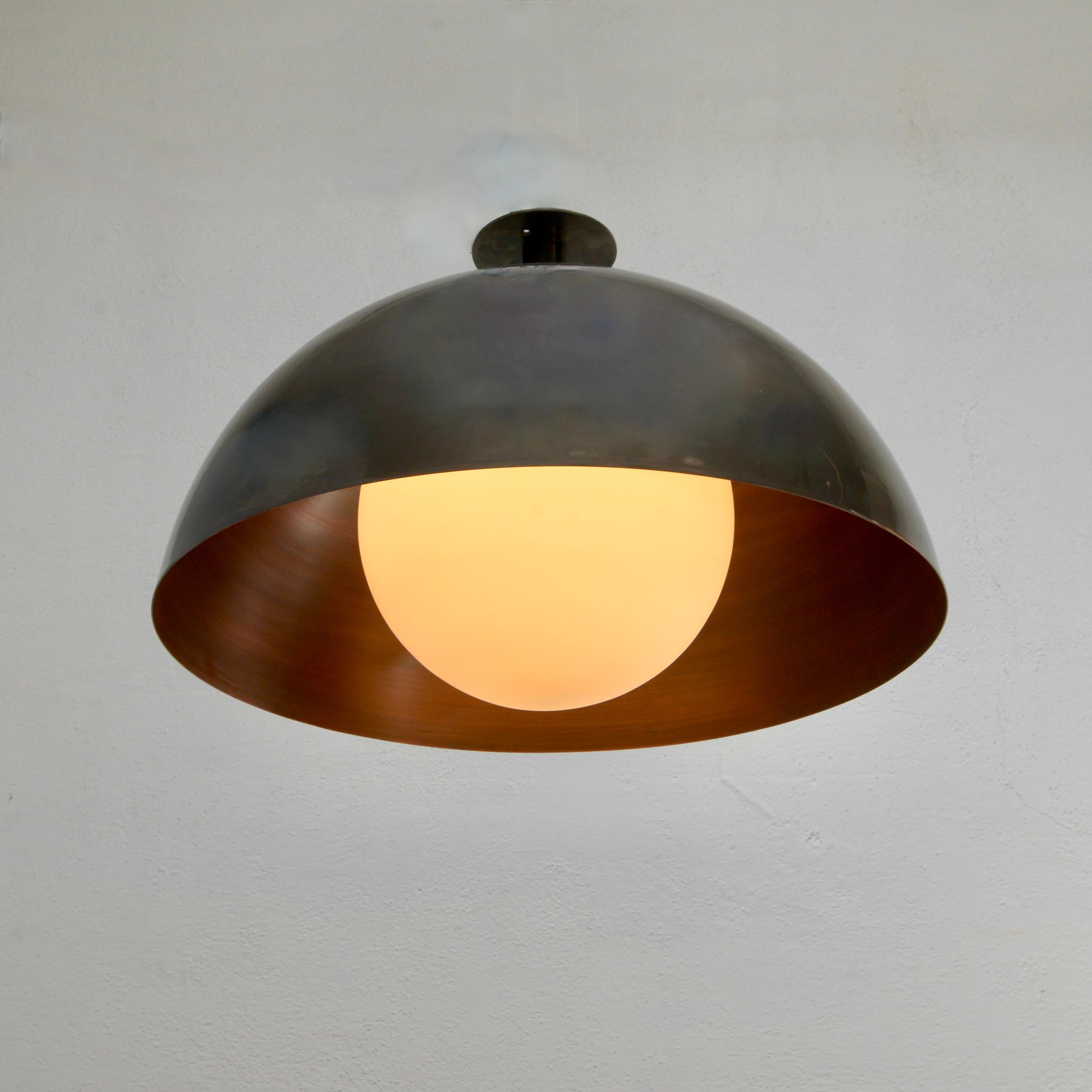 Large LUdome Copper Flush Mount In New Condition For Sale In Los Angeles, CA