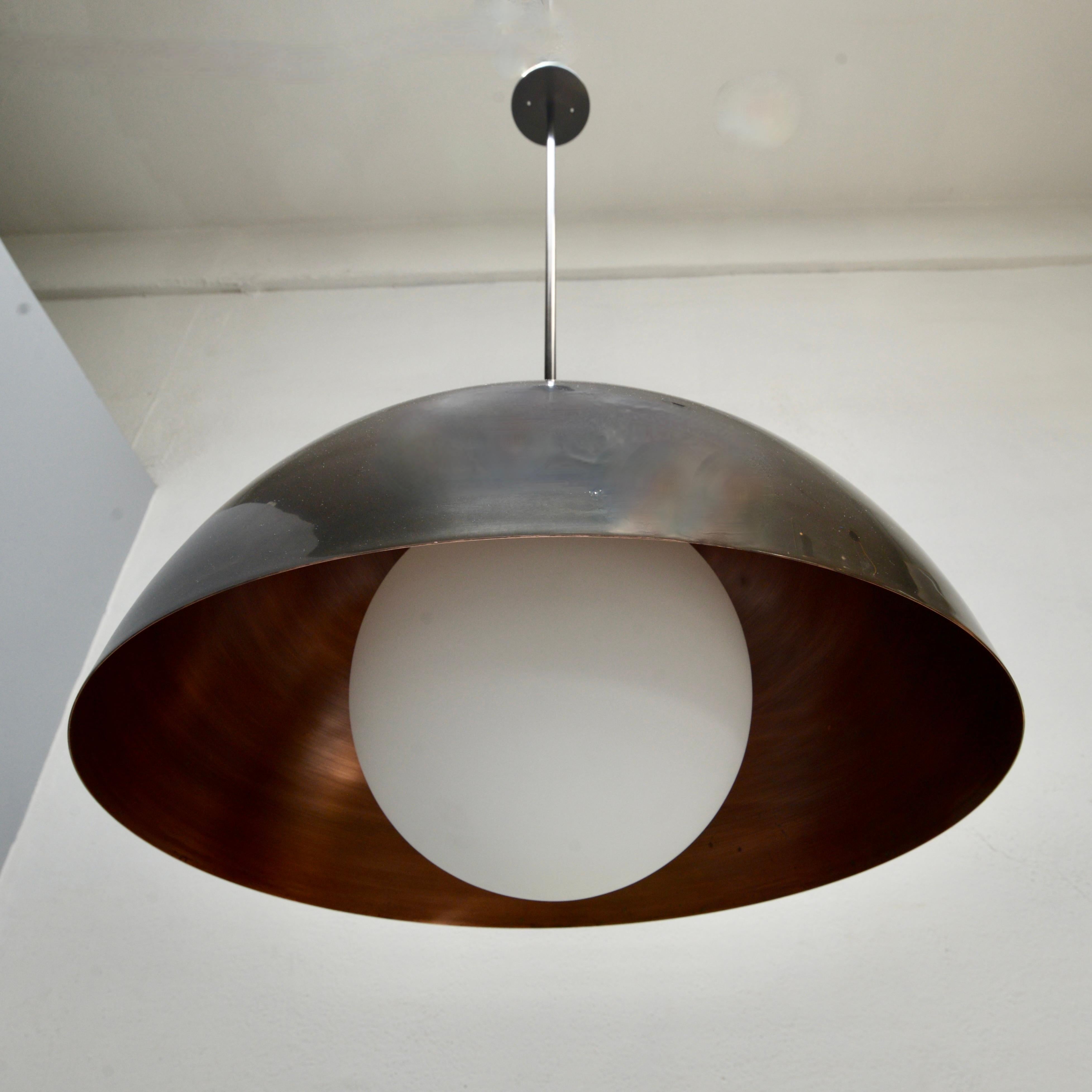 Large LUdome Copper Pendant In New Condition For Sale In Los Angeles, CA