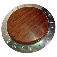 Large Ludwig Wolpert Sterling Silver Round Tray