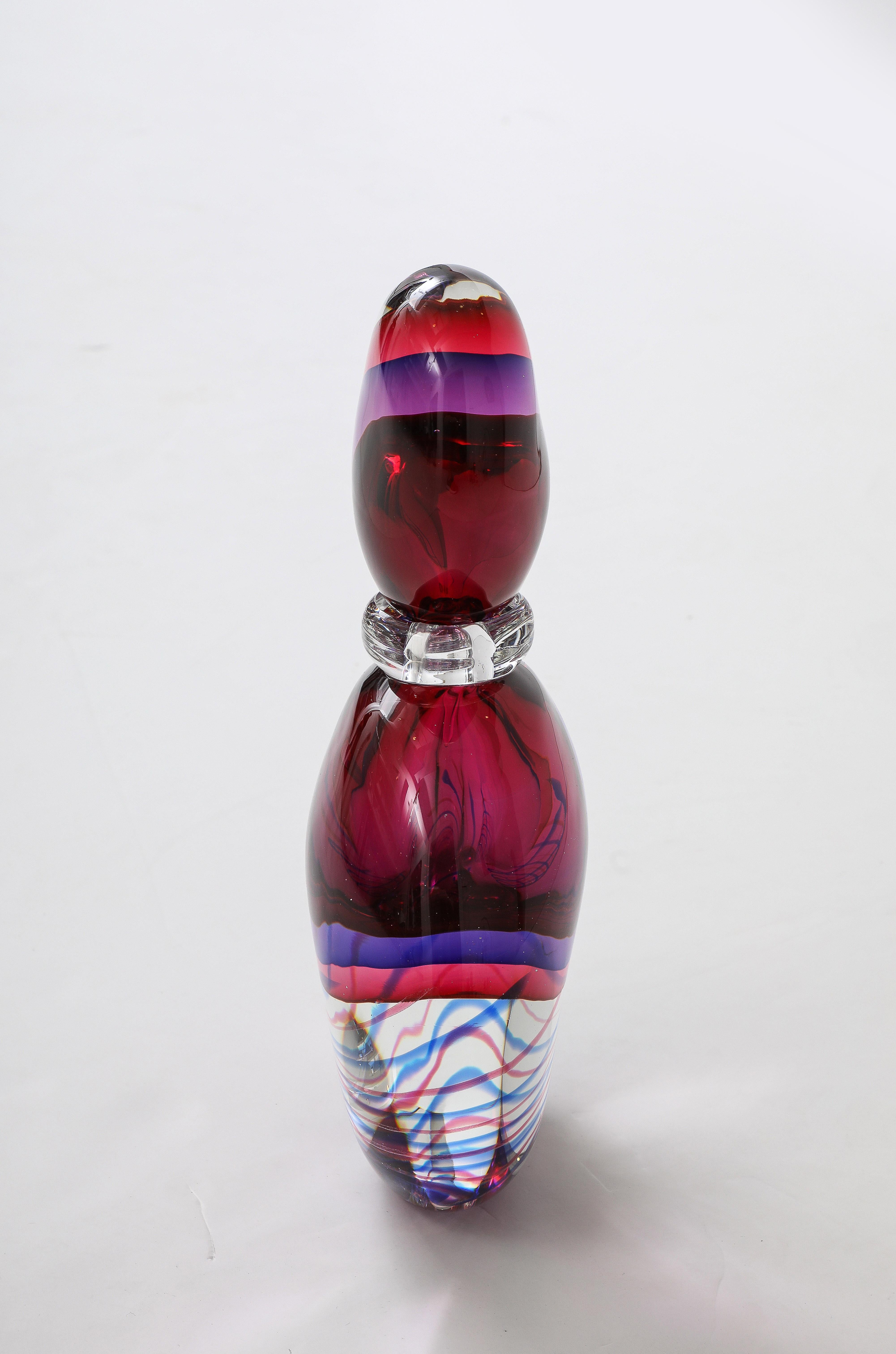 Grande bouteille en verre de Murano de Luigi Onesto  en vente 5