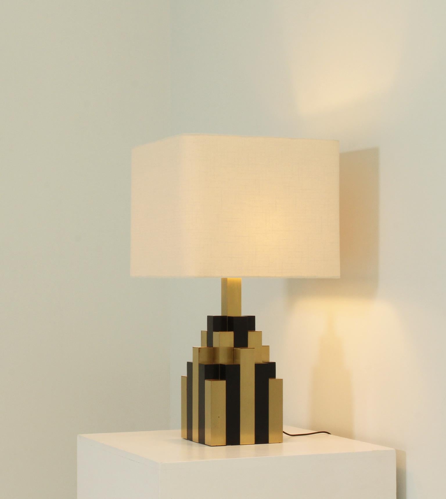 Large Lumica Cityscape Table Lamp, Spain, 1970's For Sale 2