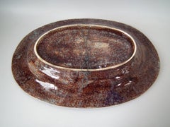 Large Luneville Palissy Majolica Fish Platter