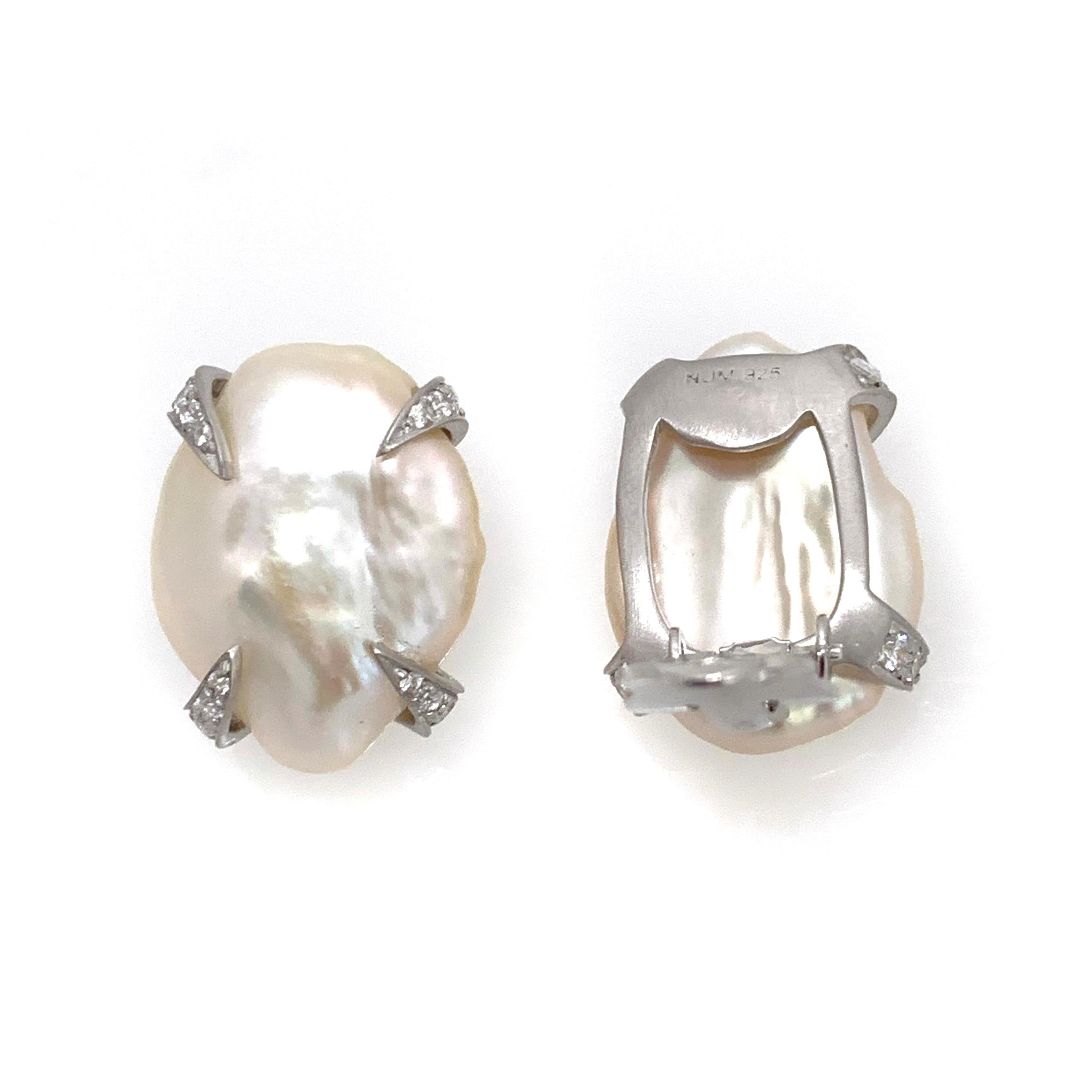 18mm pearl earrings
