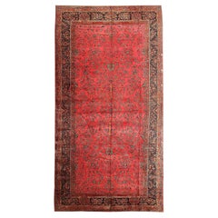 Collection Nazmiyal, grand et luxueux tapis persan ancien Kashan 10'04" x 20'05"