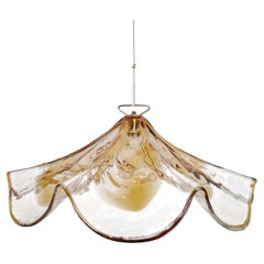 Large Luxury La Murrina Murano Glass Pendant Lamp, Italy, 1980s (2 available)