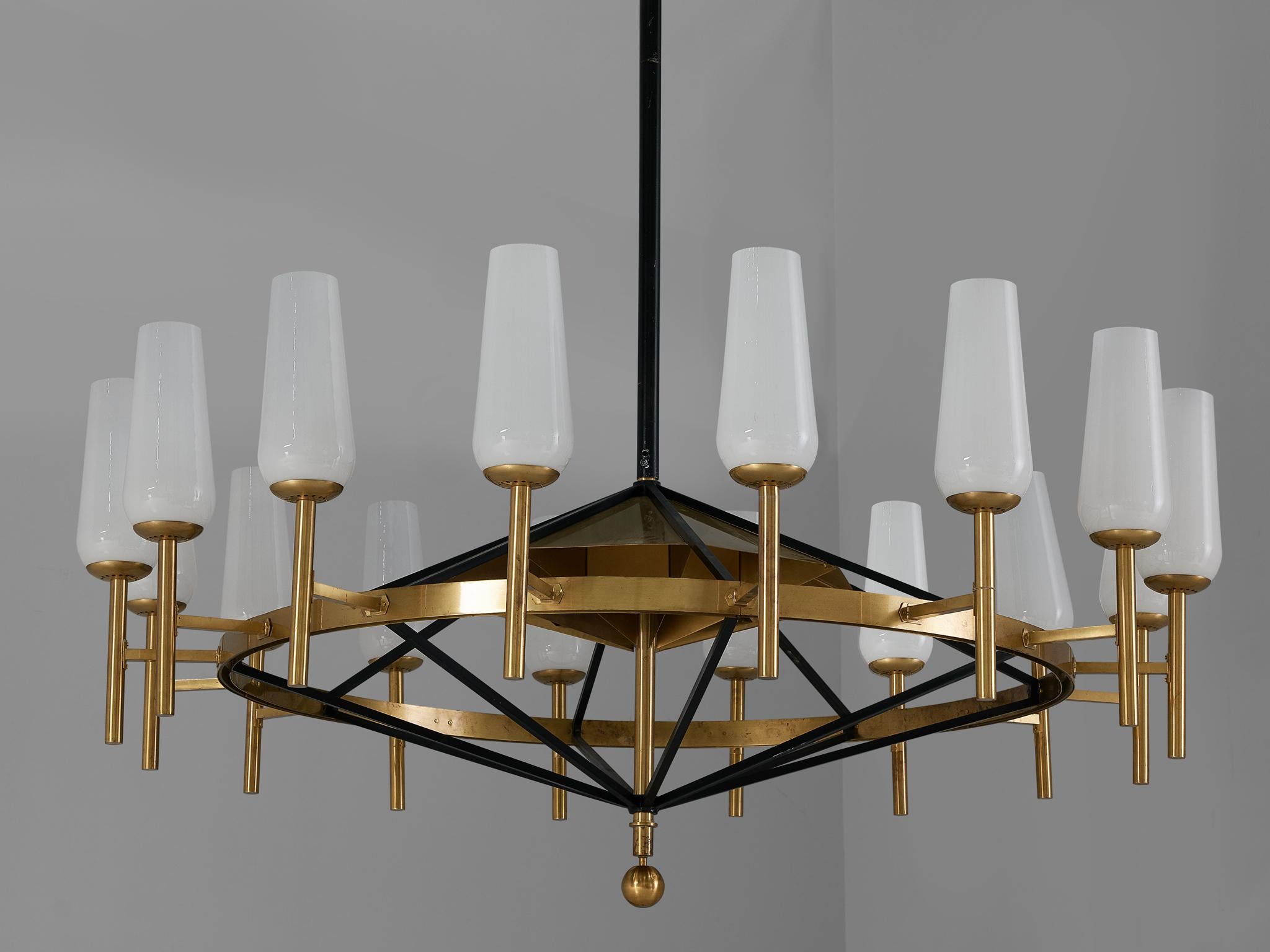 Large Luxus Chandelier by Uno and Östen Kristiansson 1