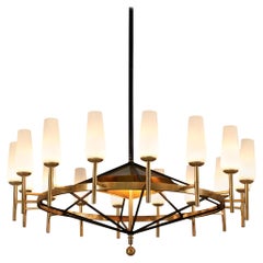 Large Luxus Chandelier by Uno and Östen Kristiansson