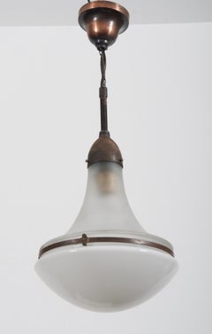 Large "Luzette" Pendant by Peter Behrens for Siemens Schuckert