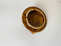 Grand pot en céramique MacCoy avec couvercle de couleur brun États-Unis, 1960