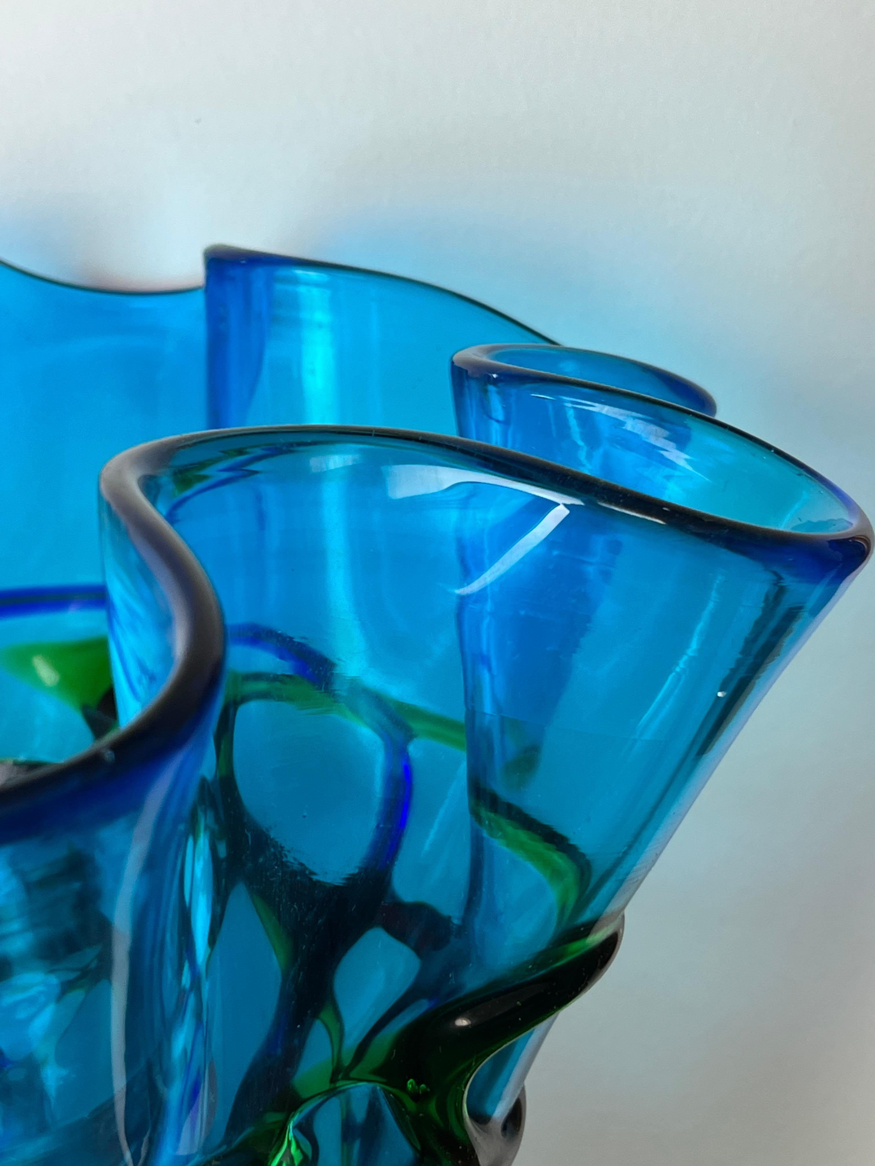 Grande vaso in vetro sommerso di Murano policromo di Maestri Muranesi della metà del secolo scorso, anni '50 In condizioni buone in vendita a Palermo, IT