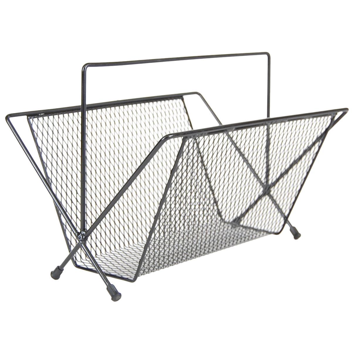 Large Magazine Rack in the Manner of Mathieu Matégot For Sale