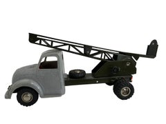 Large Magirus Deutz Truck Plastic & Tin Toy Car Vintage Germany 1960s