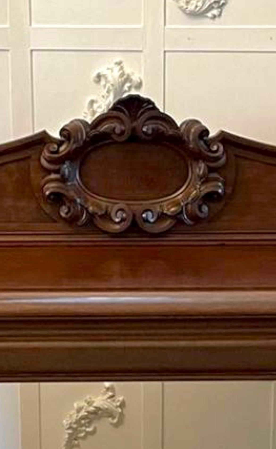 19th Century Large Magnificent Antique William IV Carved Mahogany Sideboard For Sale