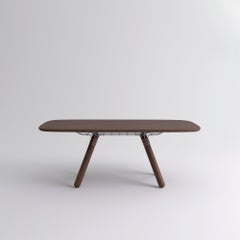 Large "Magnum" Walnut Dinner Table, Pierre Favresse