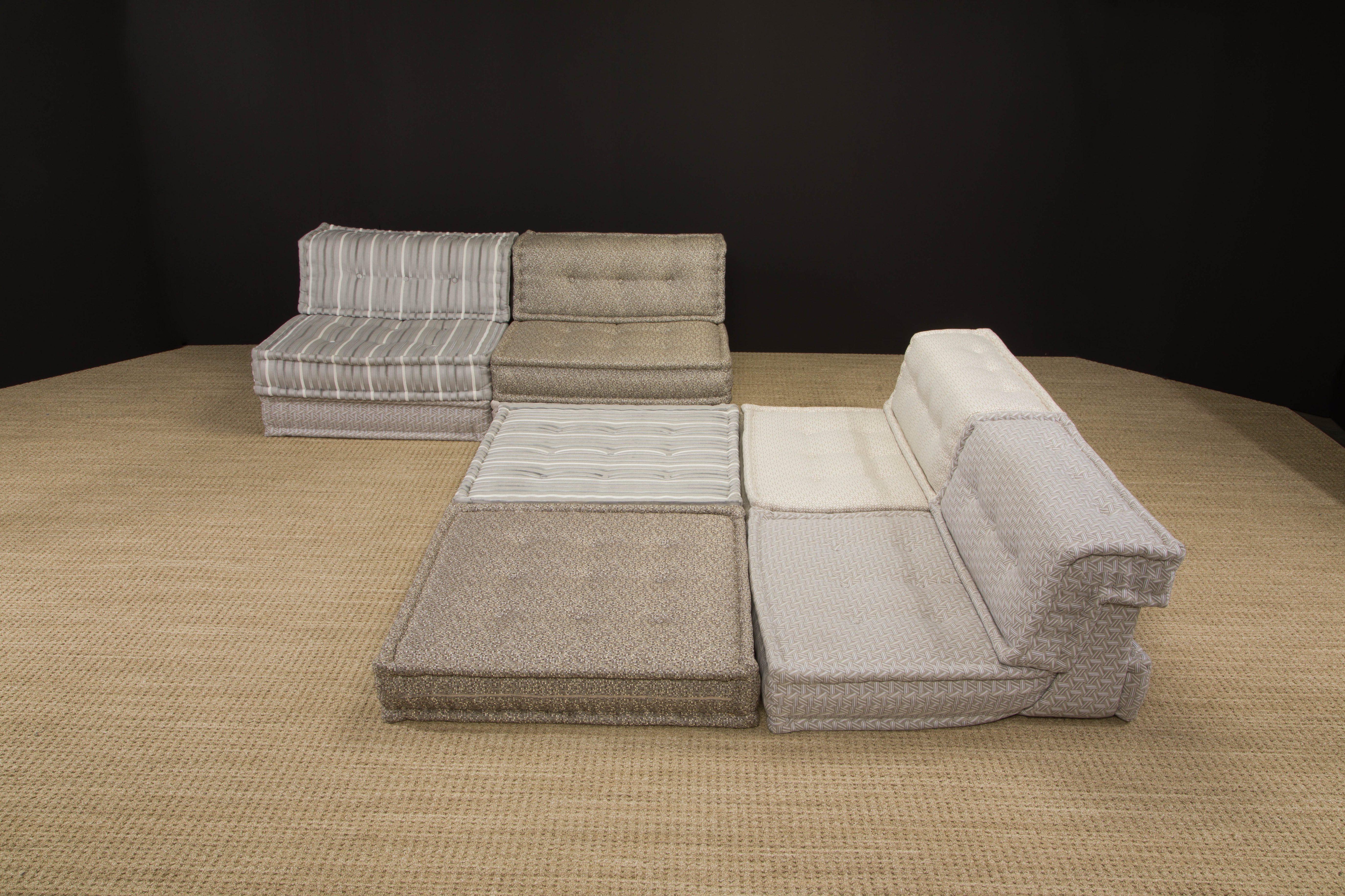 Large 'Mah Jong' Sectional Sofa Set by Hans Hopfer for Roche Bobois, Signed  2