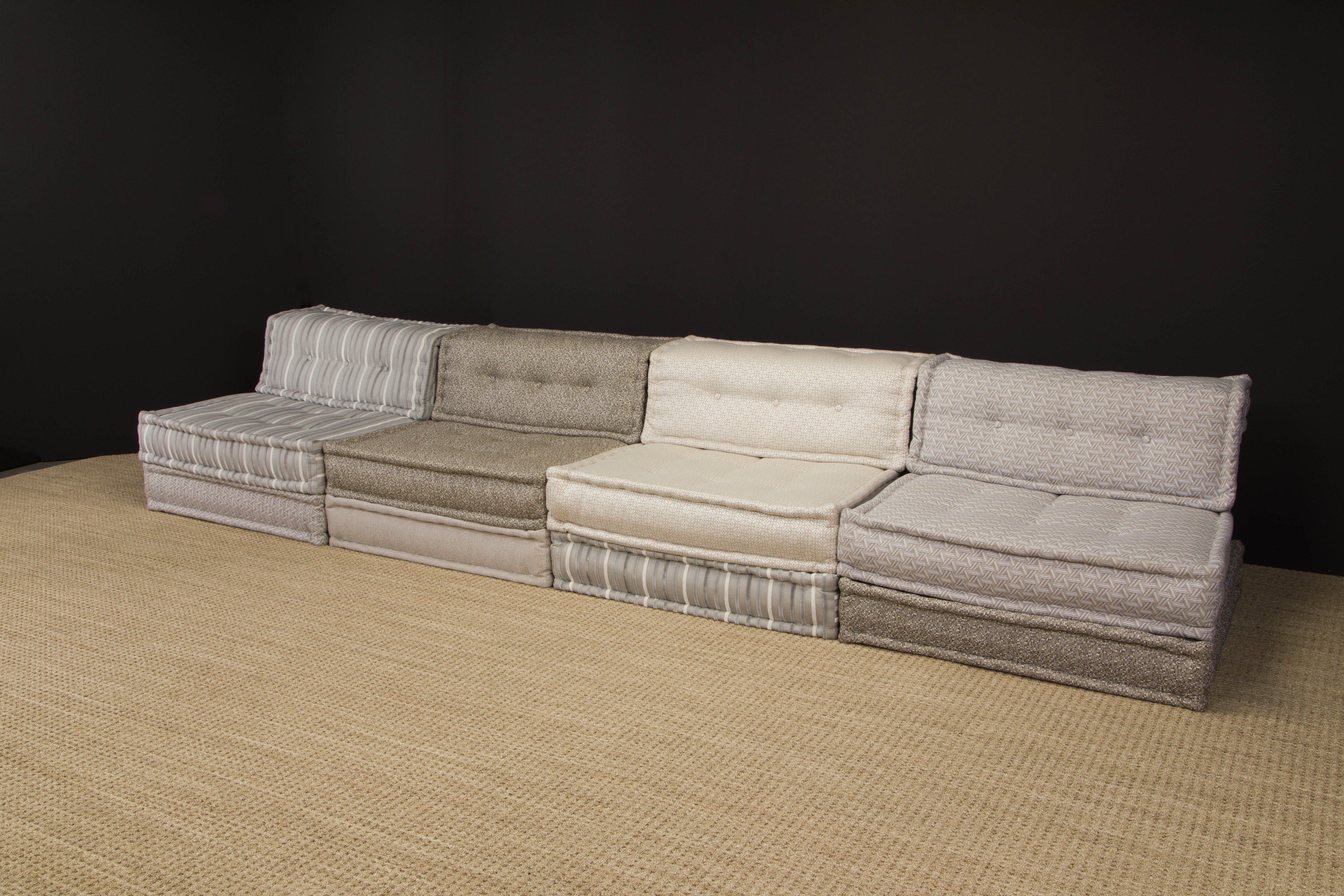 Large 'Mah Jong' Sectional Sofa Set by Hans Hopfer for Roche Bobois, Signed  7
