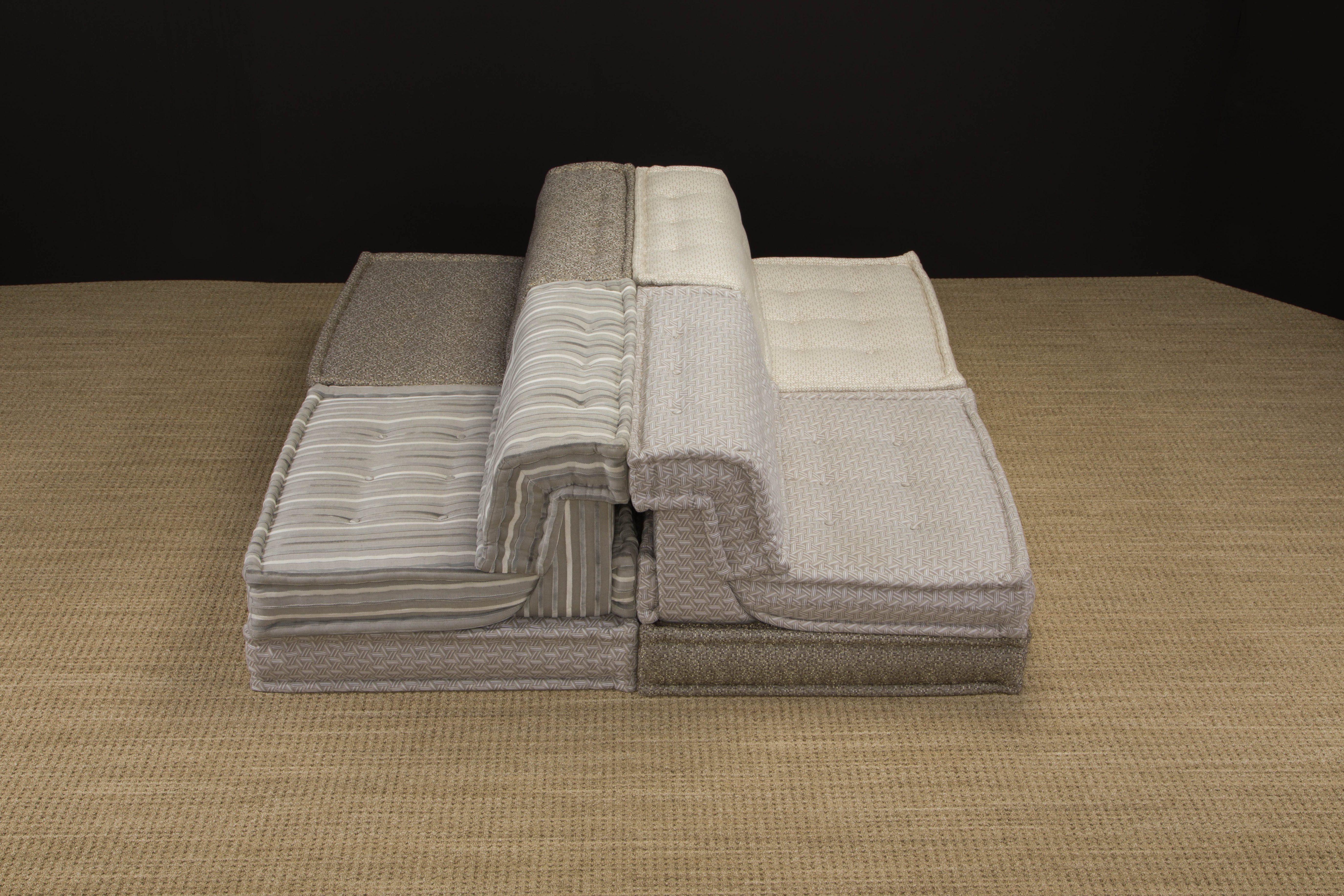 Large 'Mah Jong' Sectional Sofa Set by Hans Hopfer for Roche Bobois, Signed 8