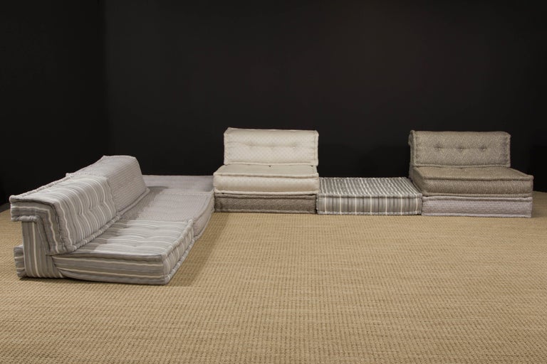Modern Large 'Mah Jong' Sectional Sofa Set by Hans Hopfer for Roche Bobois, Signed  For Sale