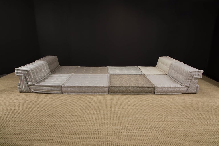 Contemporary Large 'Mah Jong' Sectional Sofa Set by Hans Hopfer for Roche Bobois, Signed  For Sale