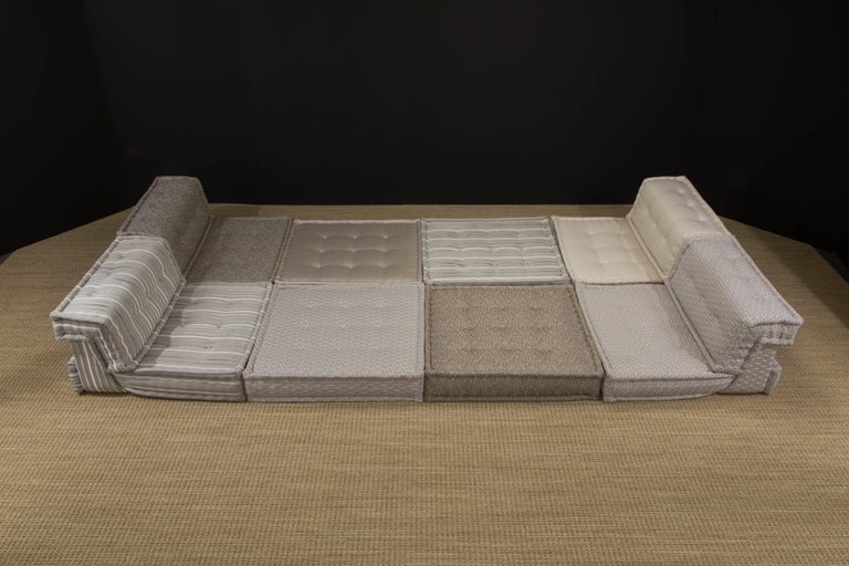 Fabric Large 'Mah Jong' Sectional Sofa Set by Hans Hopfer for Roche Bobois, Signed  For Sale