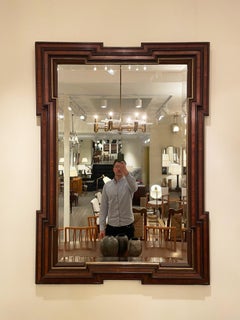 Large Mahogany Bevelled Mirror