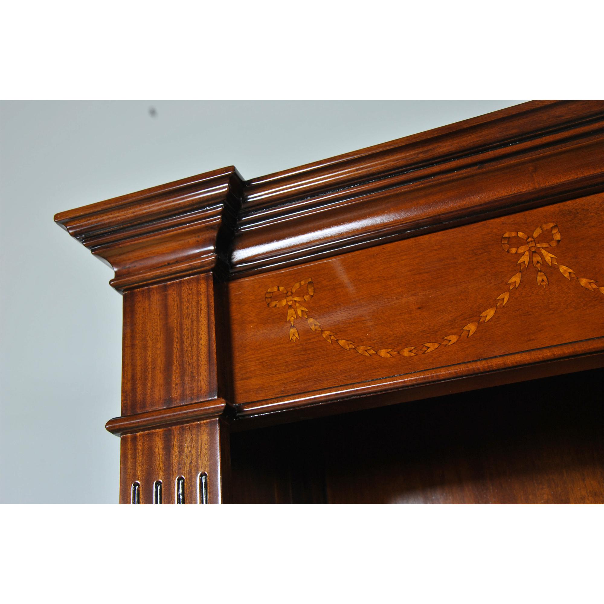 Large Mahogany Bookcase For Sale 1