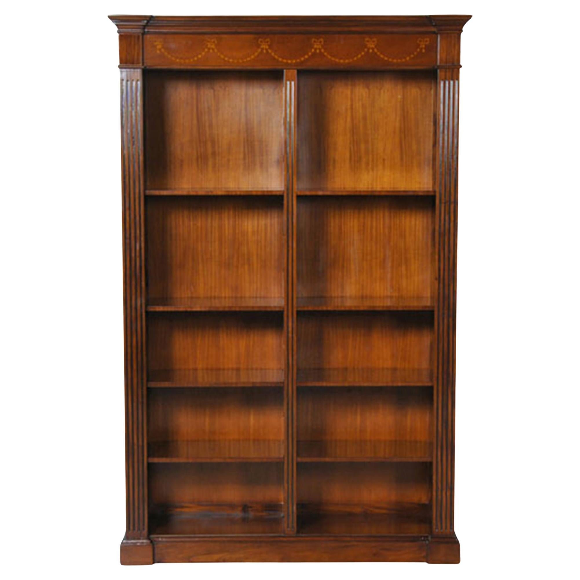Large Mahogany Bookcase For Sale