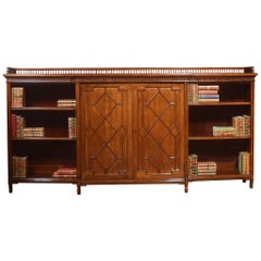 Large Mahogany Breakfront Bookcase