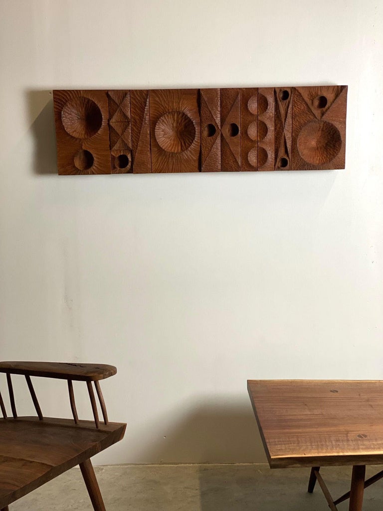 Large Mahogany Chip Carved Sculpture by Michael Rozell, USA 2021 For ...