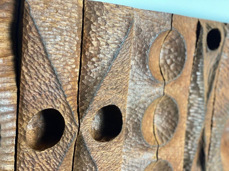Large Mahogany Chip Carved Sculpture by Michael Rozell, USA 2021 For ...