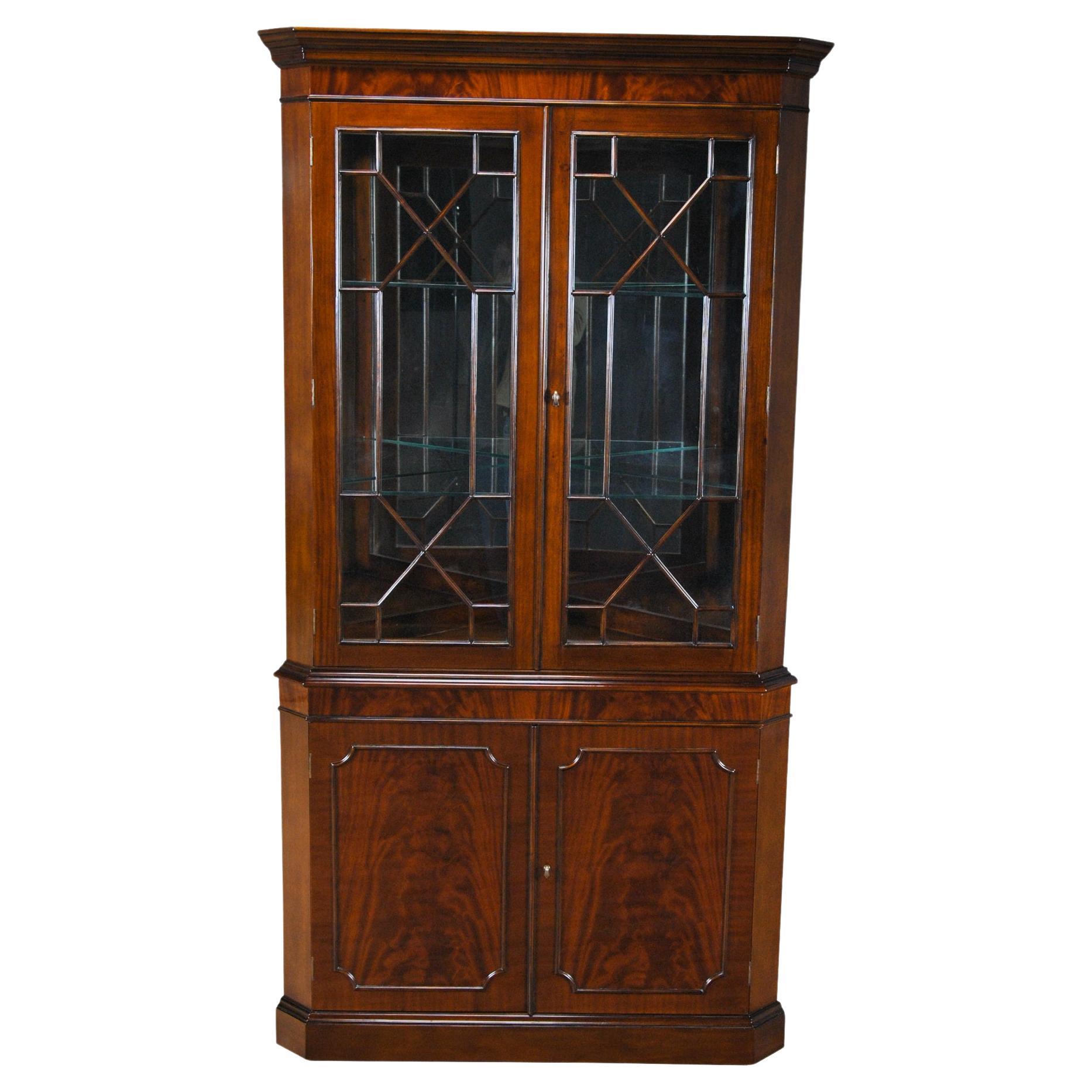 Large Mahogany Corner Closet