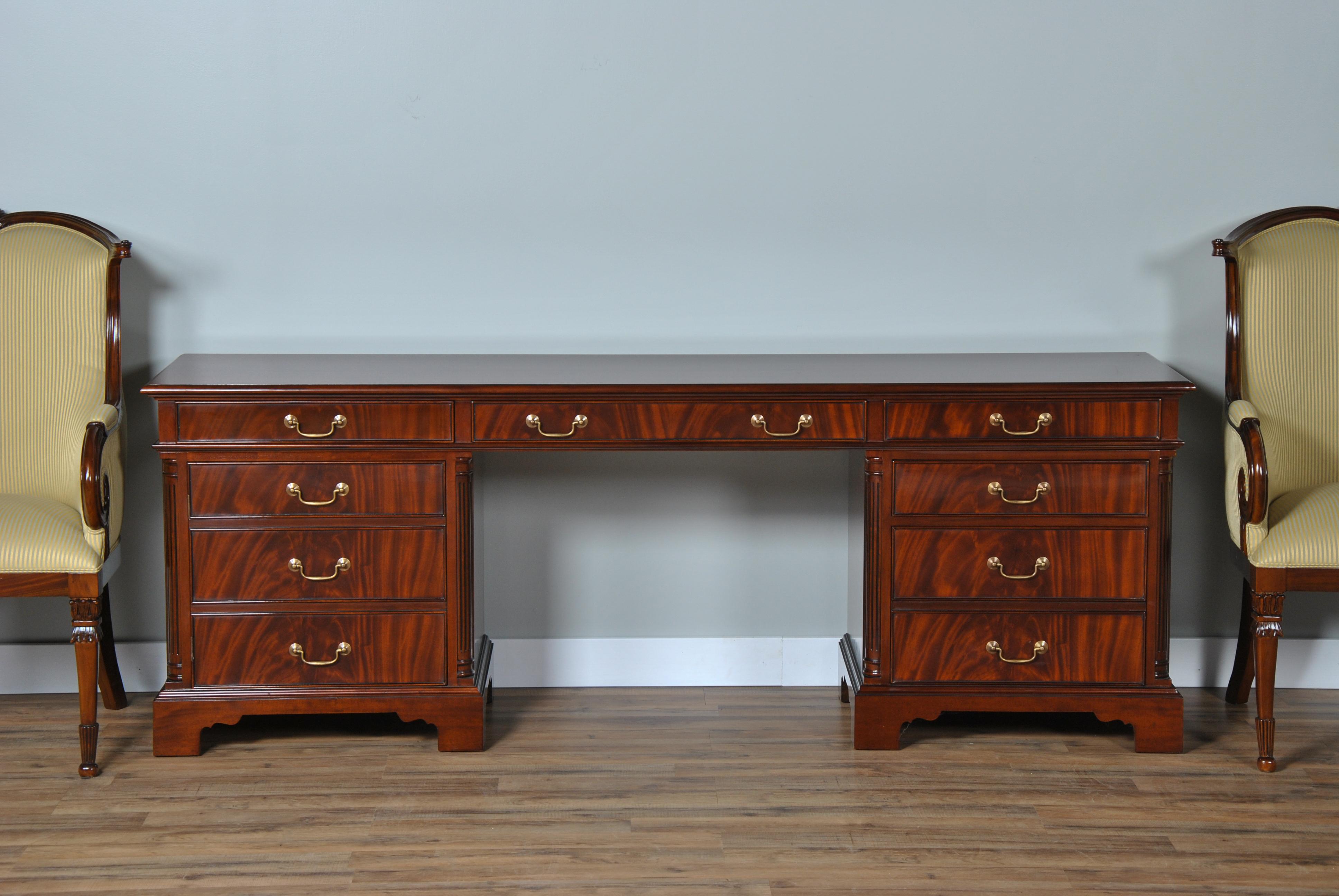 Large Mahogany Credenza For Sale 4