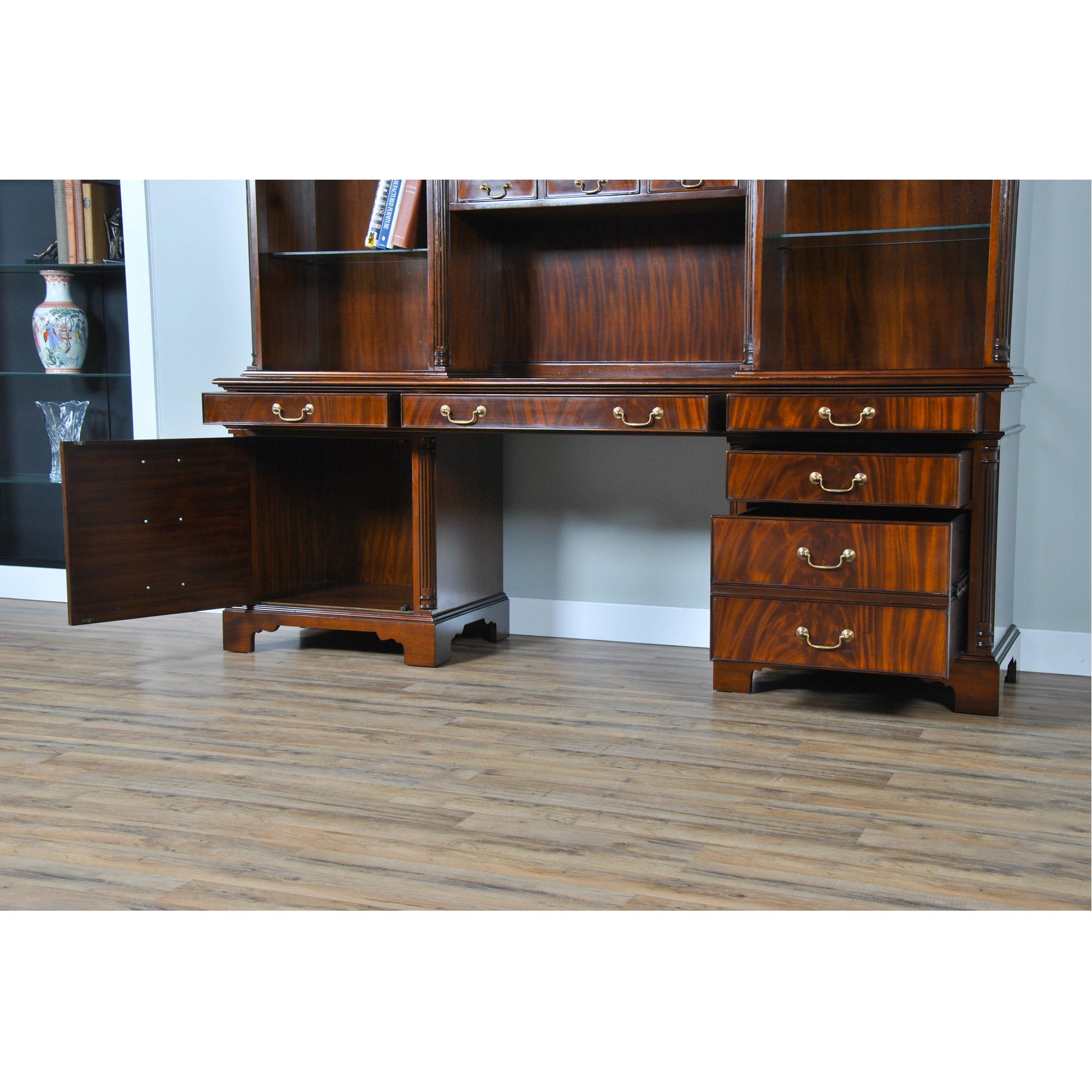 Contemporary Large Mahogany Credenza For Sale