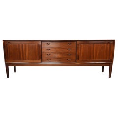 Large Mahogany Danish Modern Credenza by H.W. Klein for Bramin