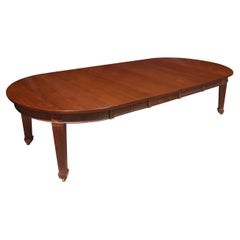 Antique Large mahogany dining table