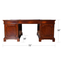 Large Mahogany Executive Desk