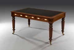 Large Mahogany Gentleman's Library Writing Table