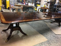 Large Mahogany Georgian Style Dining Table by Leighton Hall