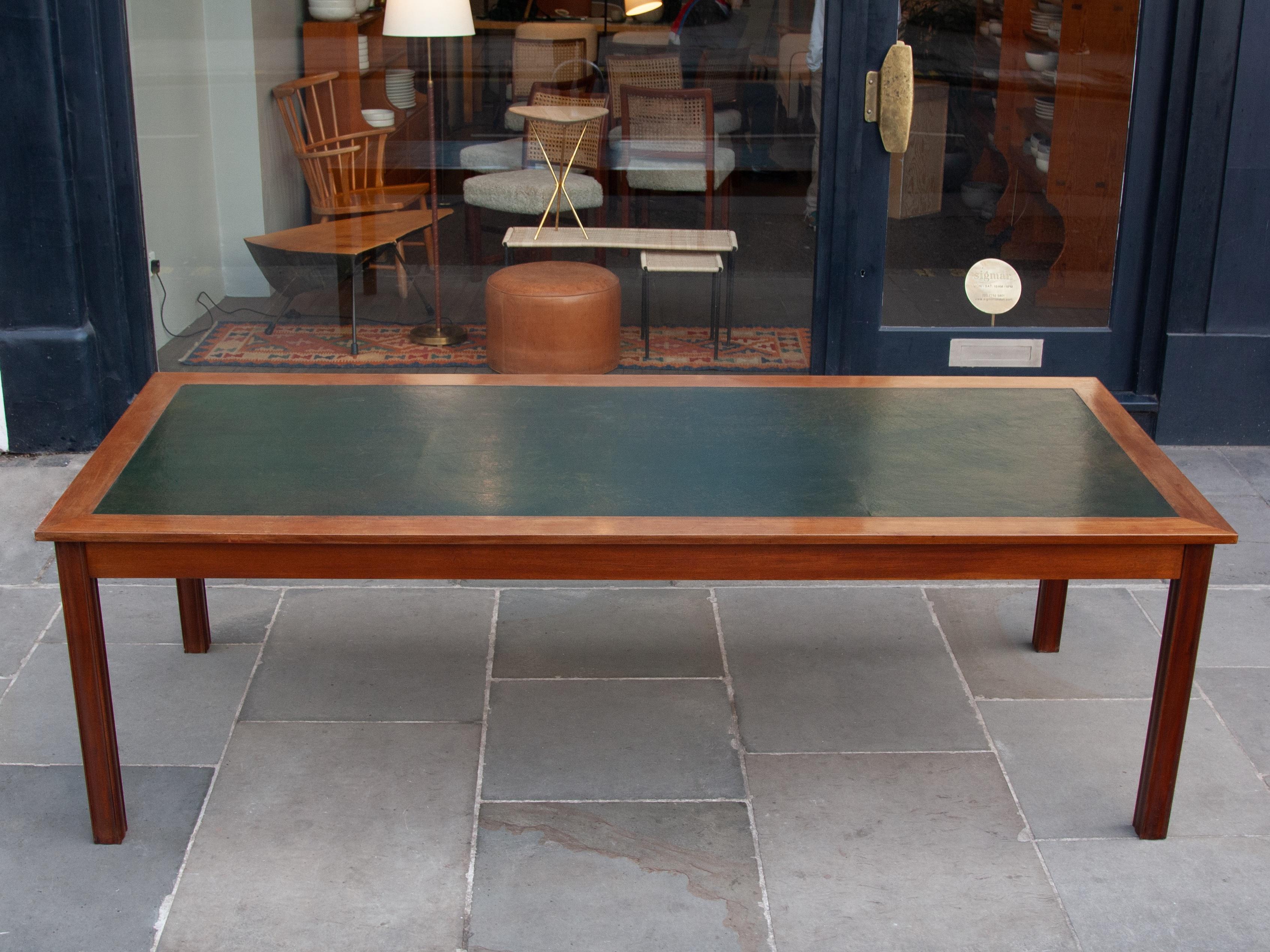 Large Mahogany Library or Dining Table, 1940s, Danish In Good Condition For Sale In London, GB