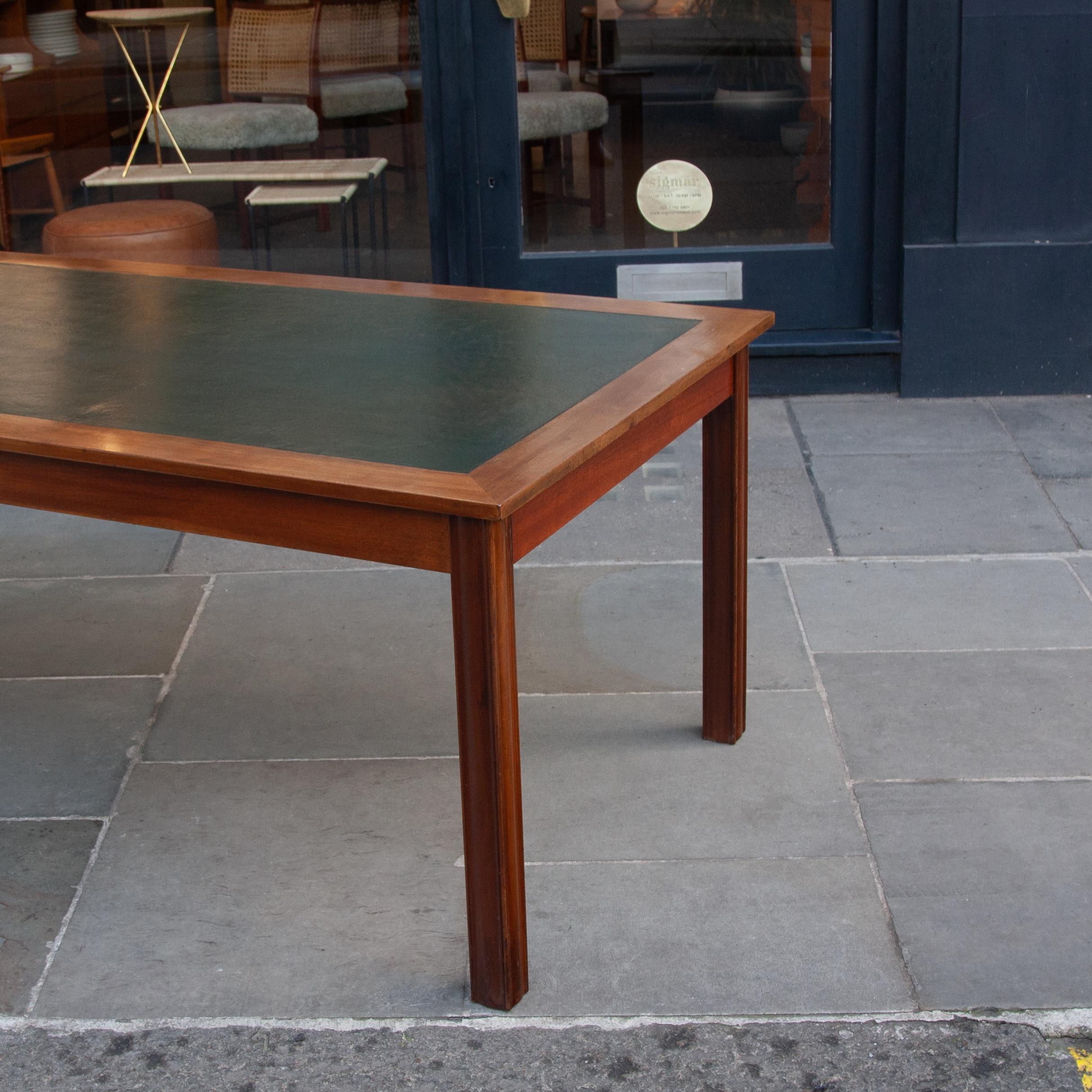 Mid-20th Century Large Mahogany Library or Dining Table, 1940s, Danish For Sale