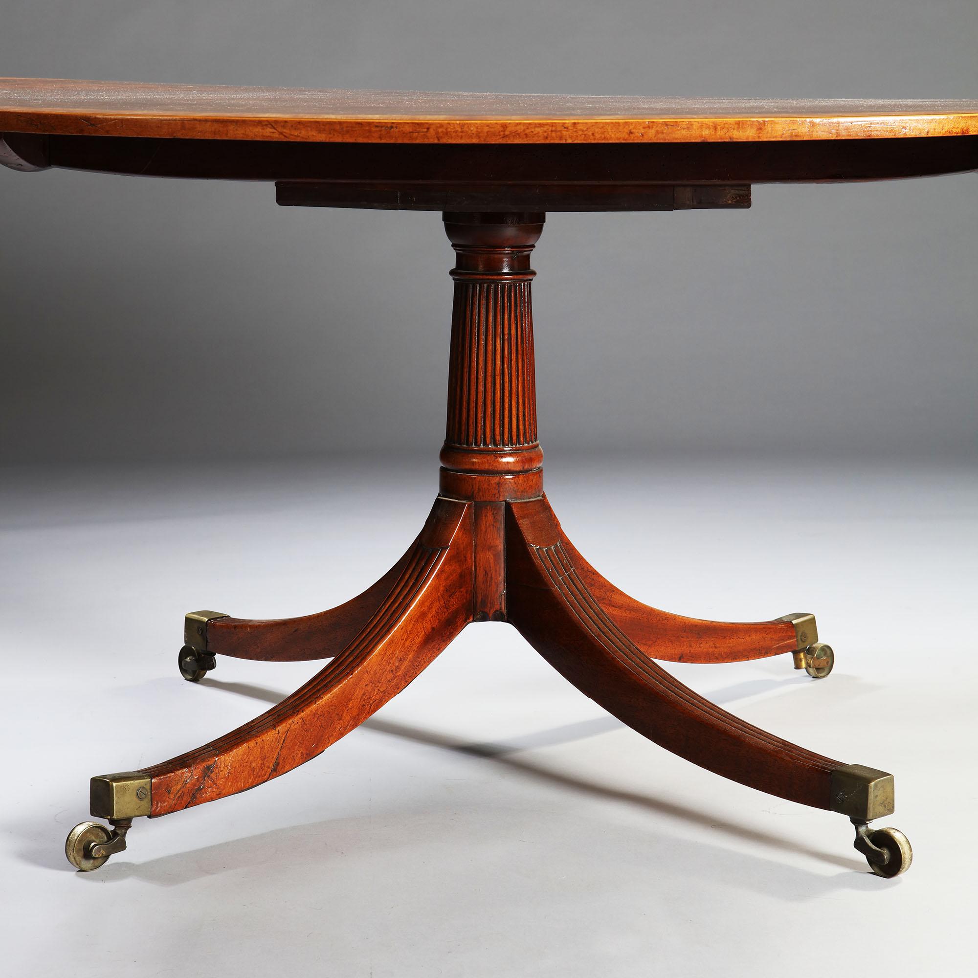 Large Mahogany Oval Breakfast Table In Good Condition In London, GB