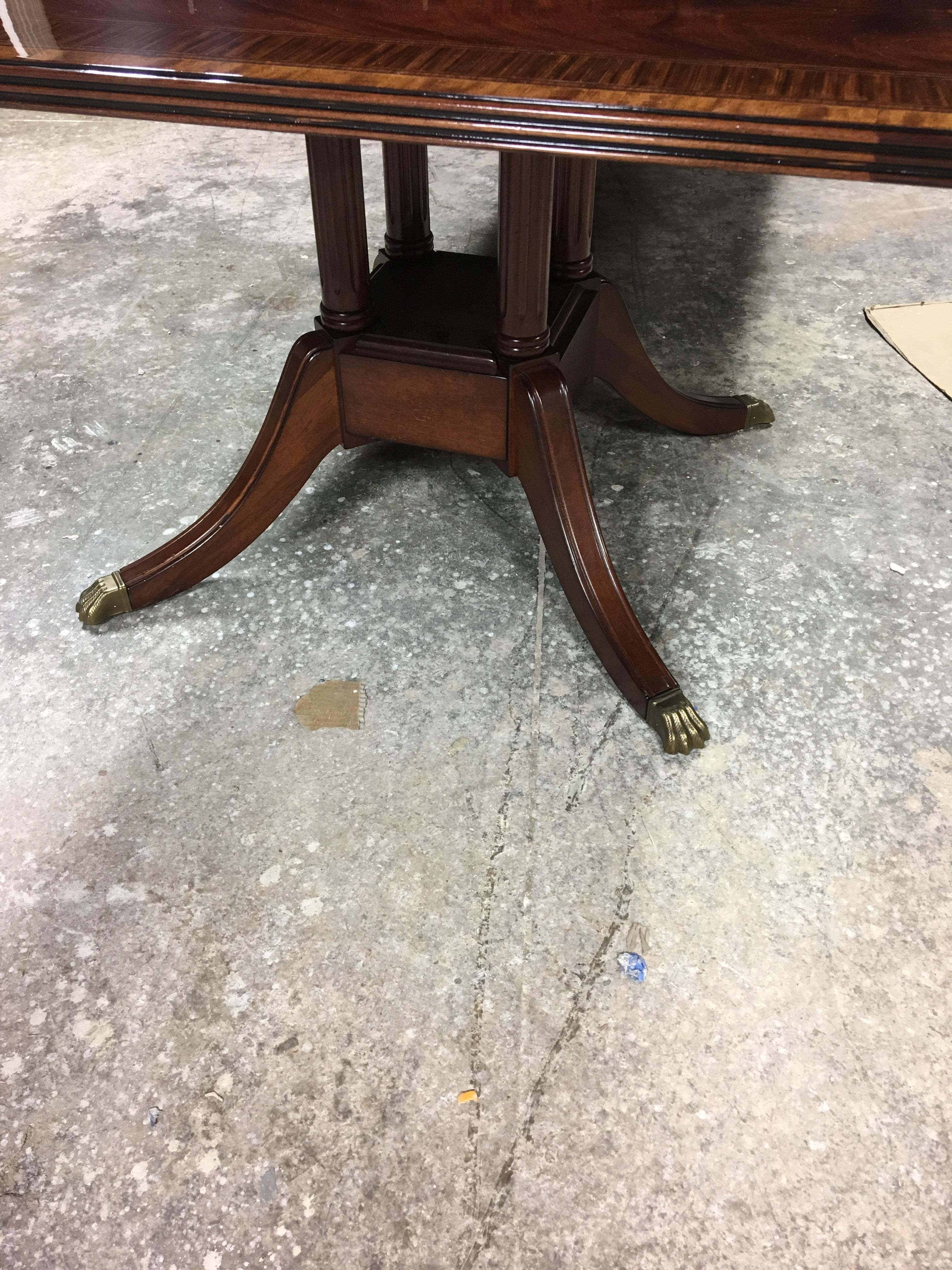 Large Mahogany Rectangular Conference Table by Leighton Hall 2