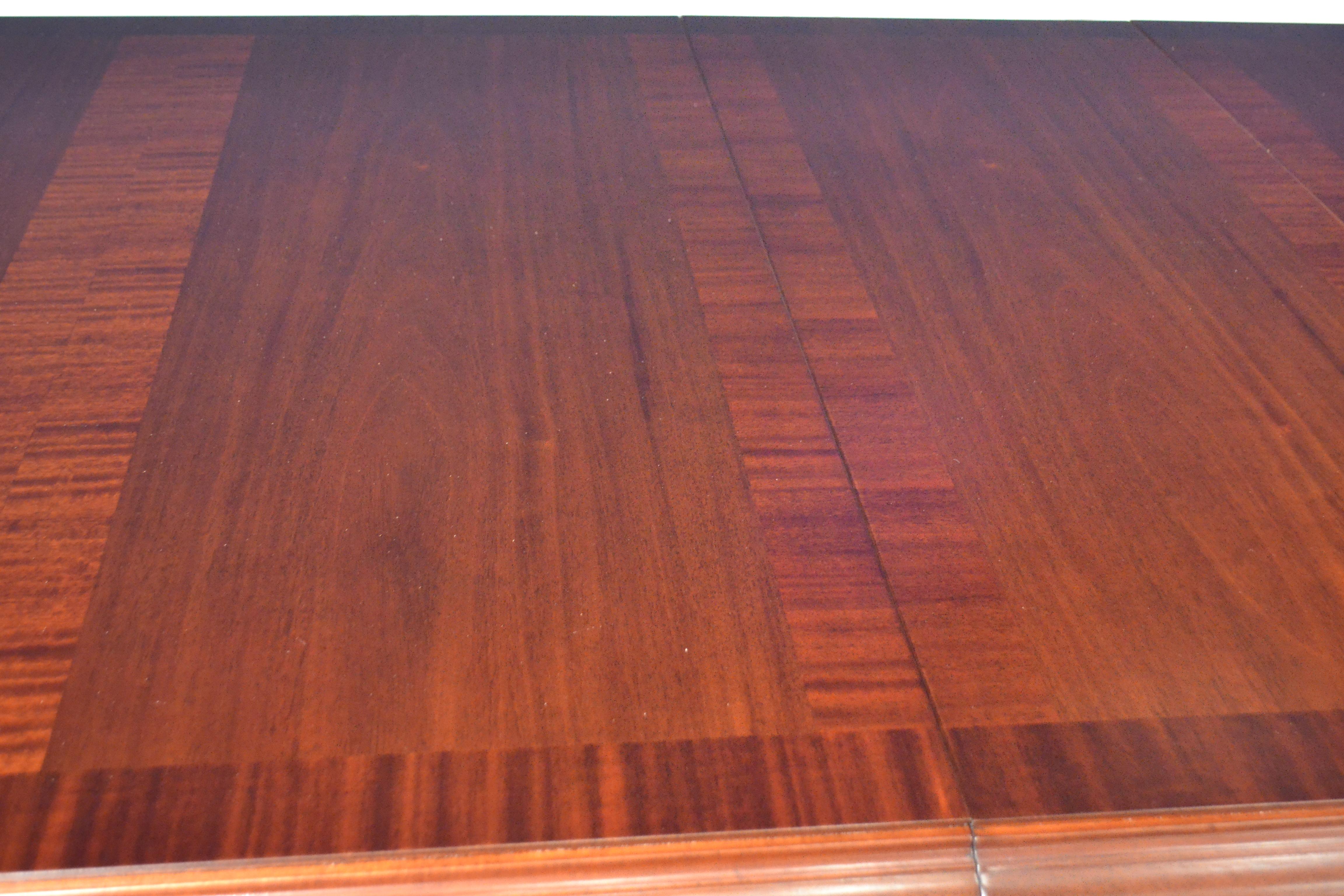 Large Mahogany Rectangular Conference Table by Leighton Hall In New Condition In Suwanee, GA