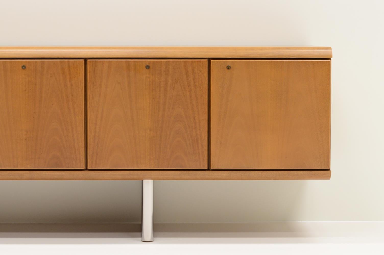Large Mahogany Sideboard by Hans Von Klier for Skipper, Italy, 1970s For Sale 1