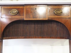 Large Mahogany Sideboard with Marble Top