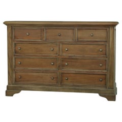 Large Mahogany Solid Wood Dresser