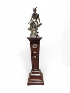 Large Mahogany Stand from the 19th Century