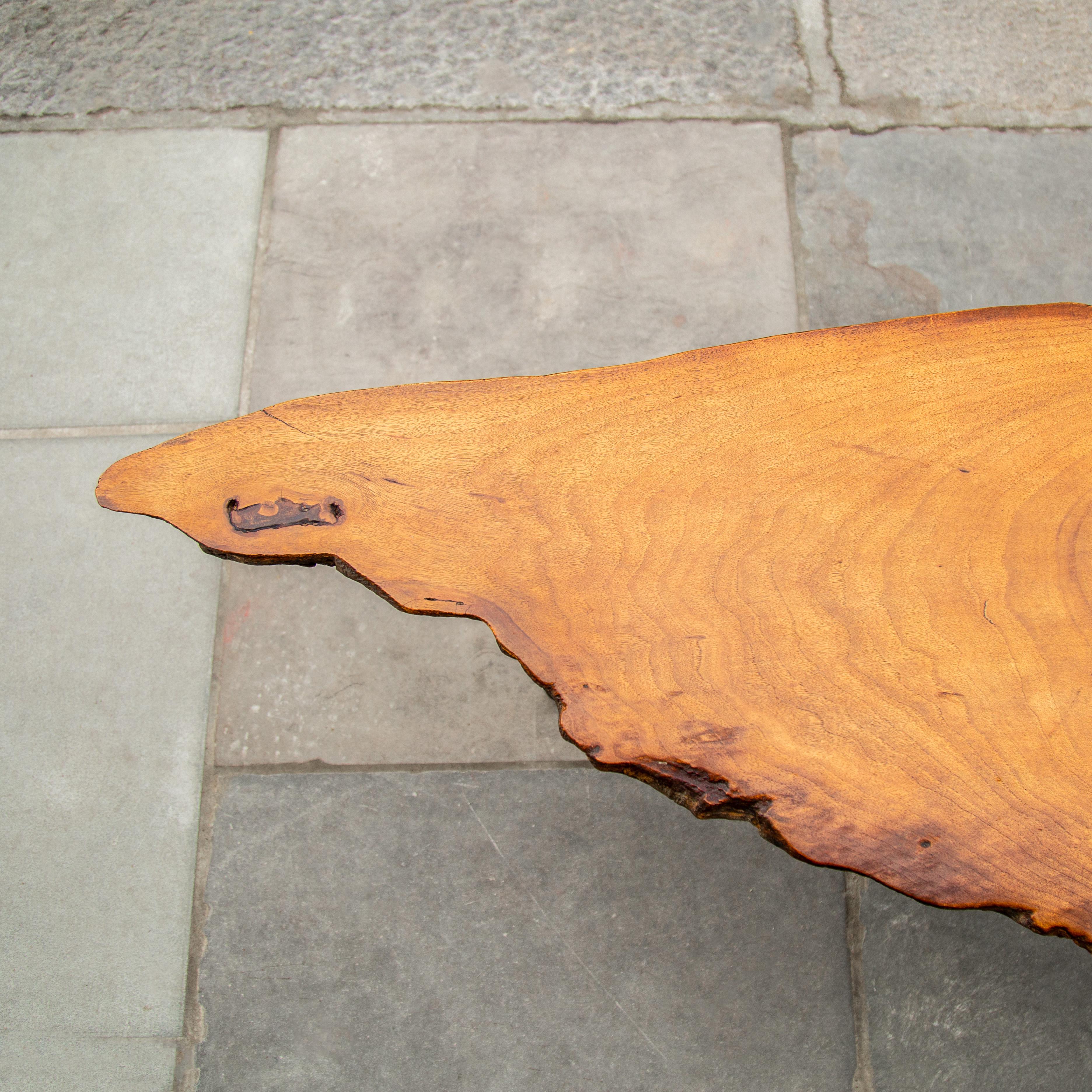 Large Mahogany Tree Trunk Table, Carl Auböck, 1940s For Sale 2