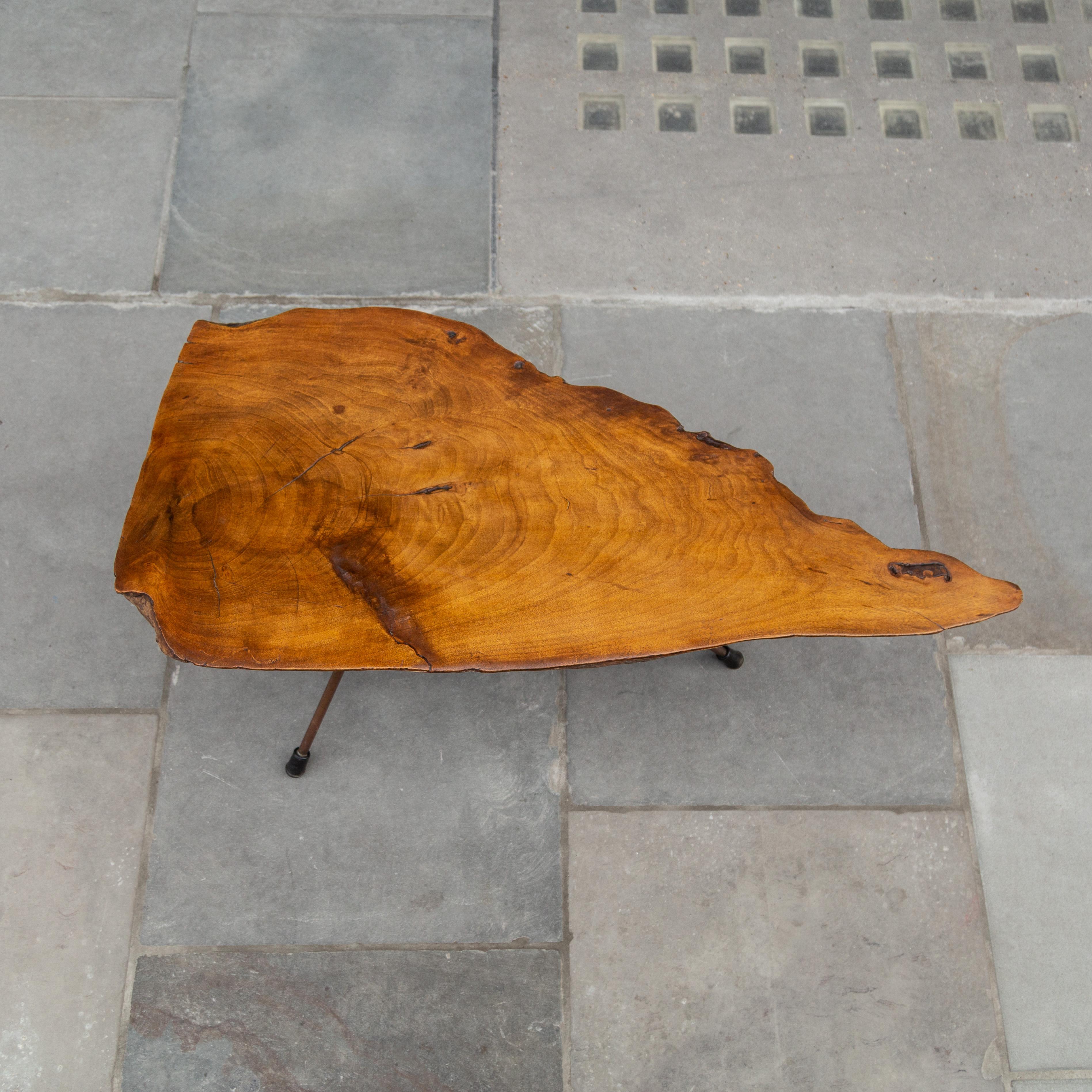 Large Mahogany Tree Trunk Table, Carl Auböck, 1940s For Sale 5